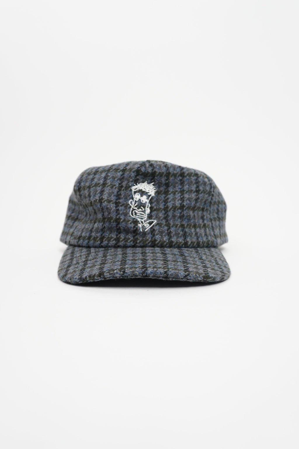Checkered Cap Black