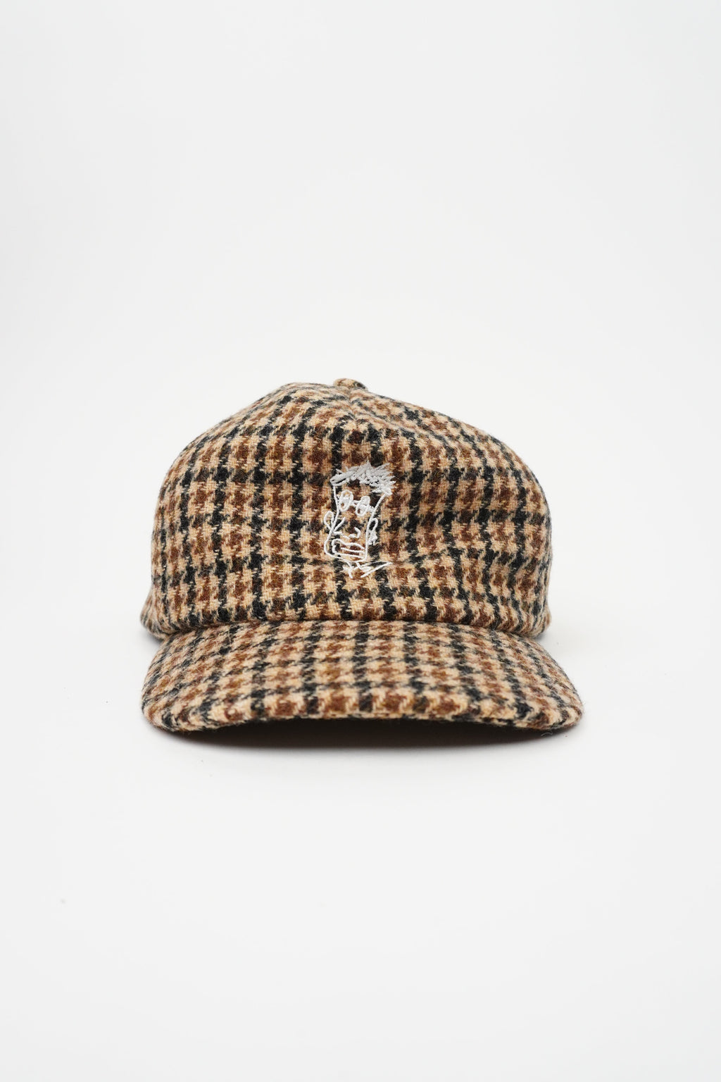 Checkered cap brun